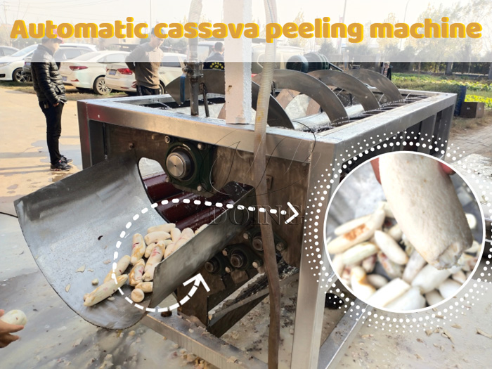 The working principle of automatic cassava peeling machine_Blog