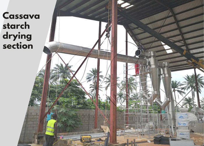 Cassava starch drying machine