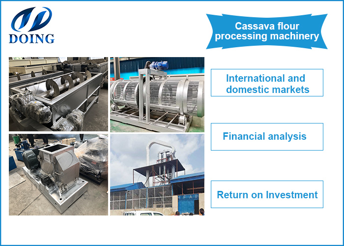 cassava flour processing machinery