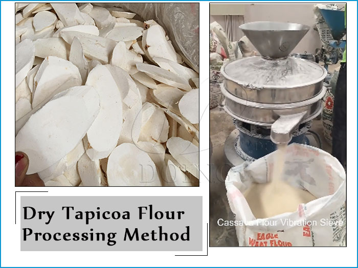 milling dry cassava chips into cassava flour