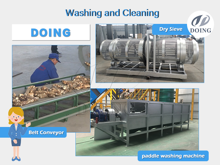 tapioca starch cleaning machine