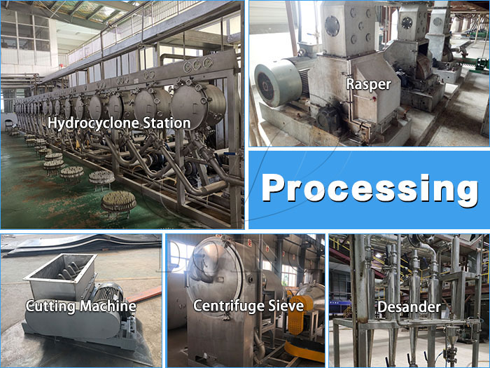 tapioca starch processing machine