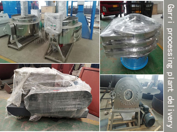 The garri processing machine purchased by an old customer in Liberia has been shipped