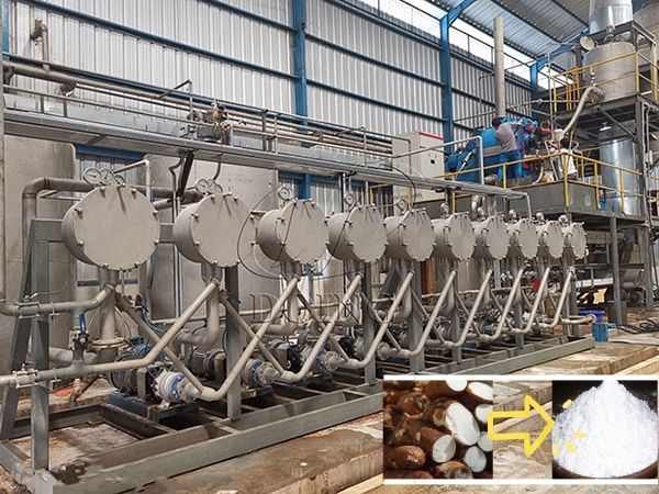 The hydrocyclone unit for starch production