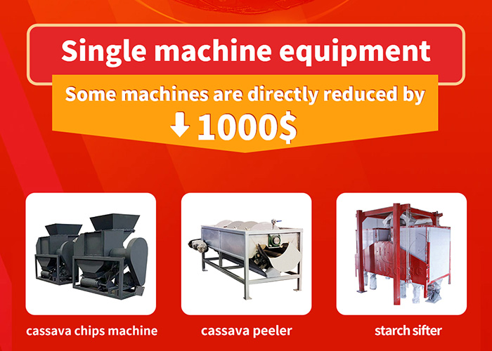 Special discount on individual cassava processing machines