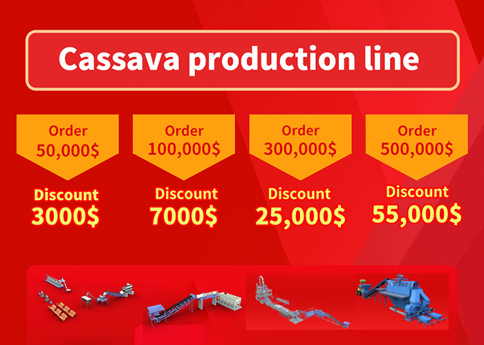 november sale on cassava products processing lines