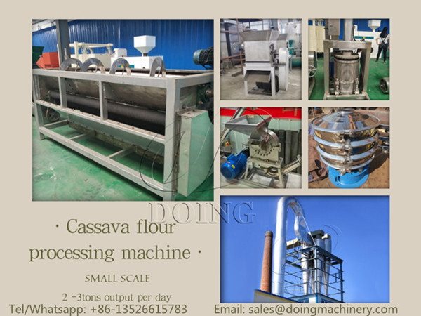 Belgian client ordered 1 tph cassava flour processing machines for his project in the Democratic Republic of the Congo