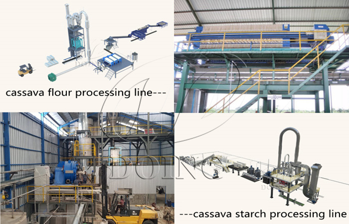 cassava flour processing line